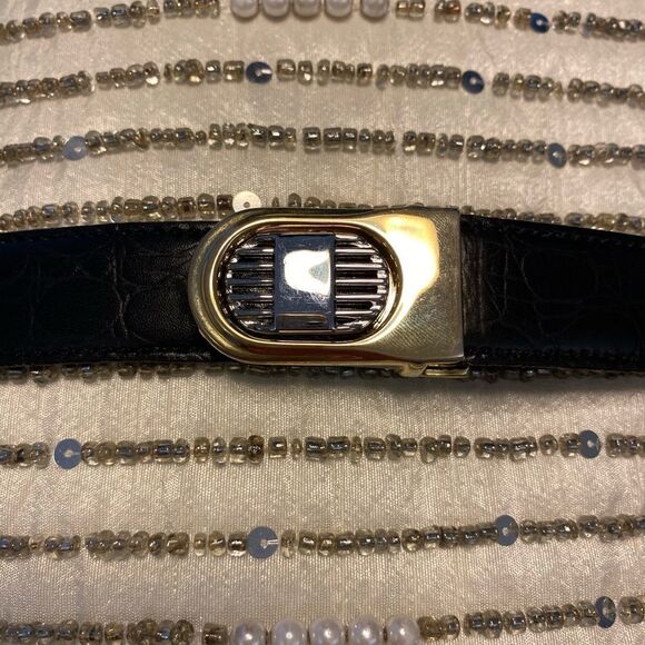 Vintage genuine leather belt, 37” - Picture 2 of 7